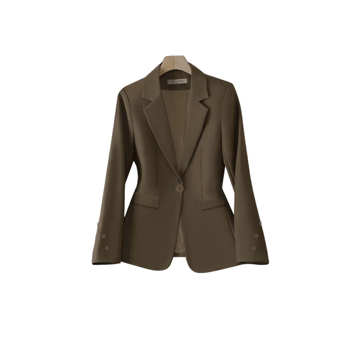 Loose Spring And Autumn High-grade Female Brown Suit