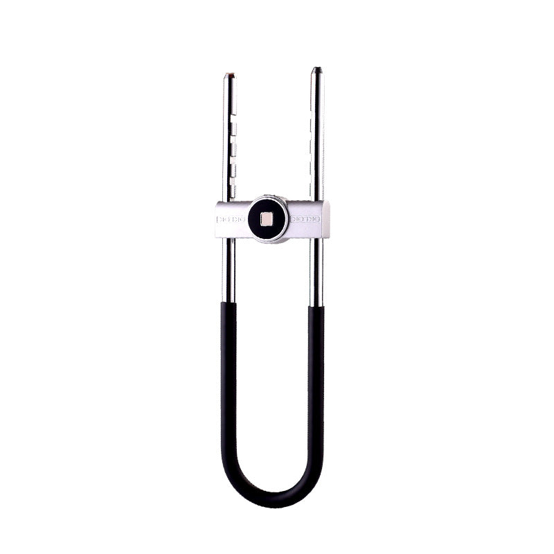 Smart Fingerprint U-Shaped Glass Door Lock Rechargeable