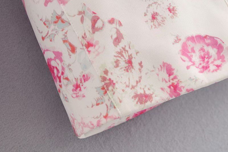 Floral Rose Print Suit Jacket with Suit Collar