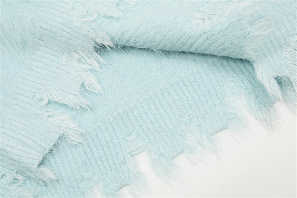 Flower Print Loose Sweater Bottoming Men