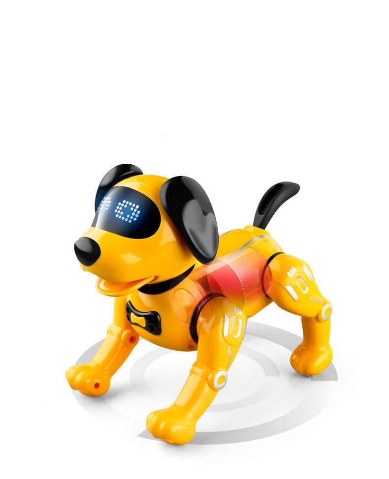 Intelligent Yellow Plastic Charging Robot Dog
