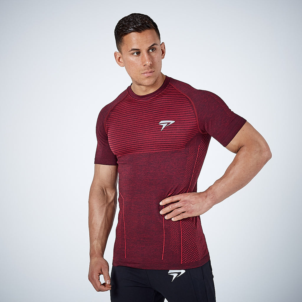 T-shirt d'entraînement à manches courtes en coton à séchage rapide pour homme