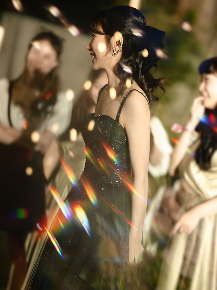 Women's Fashionable Personalized Blue Starry Dress