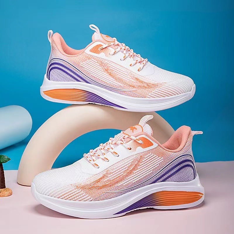 Lightweight Mesh Round Toe Soft Sole Sneakers