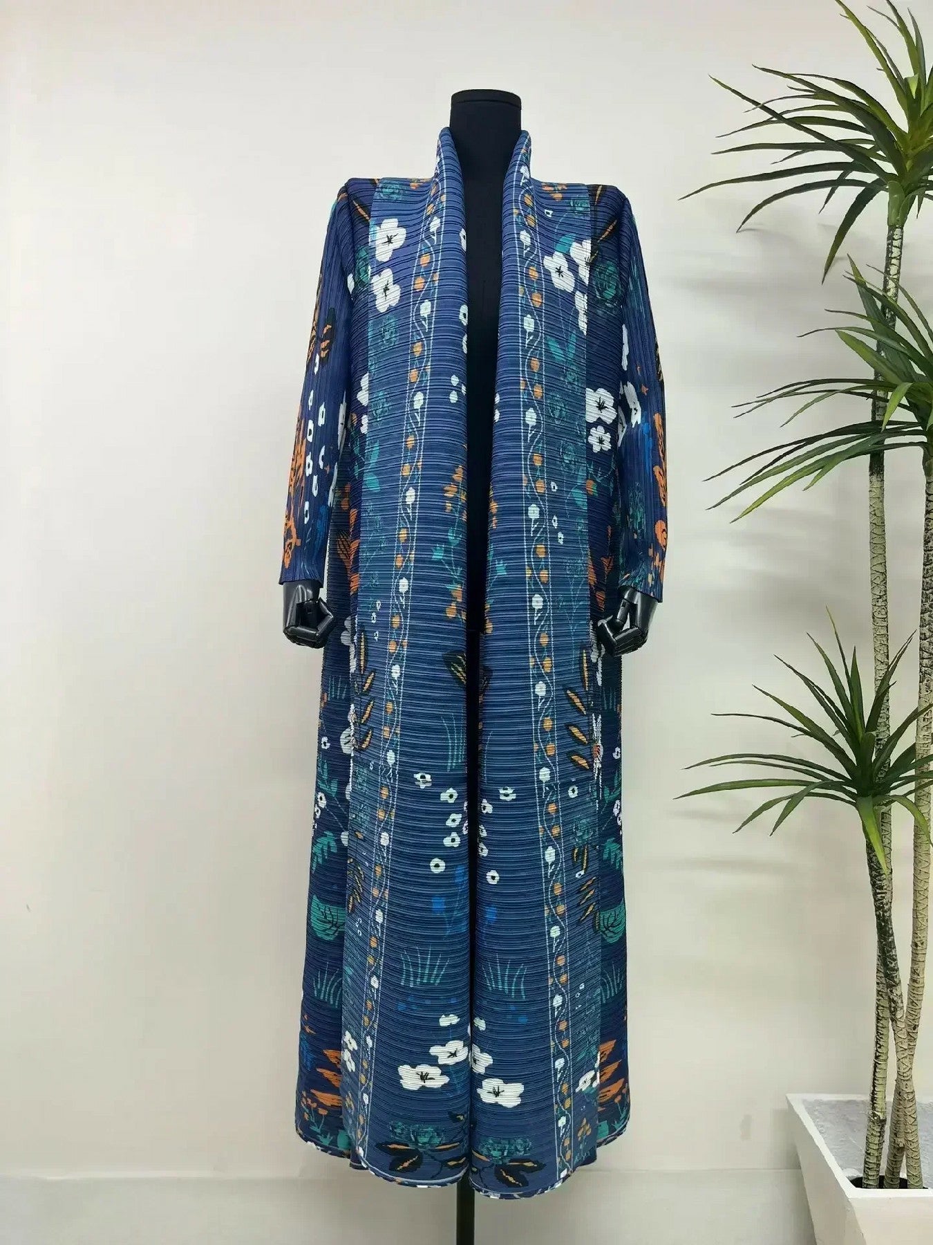Trench polyvalent, abaya arabe élégante, imprimé
