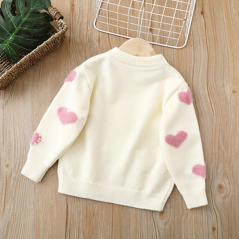 Girls Knit Sweater Pullover Cardigan Top