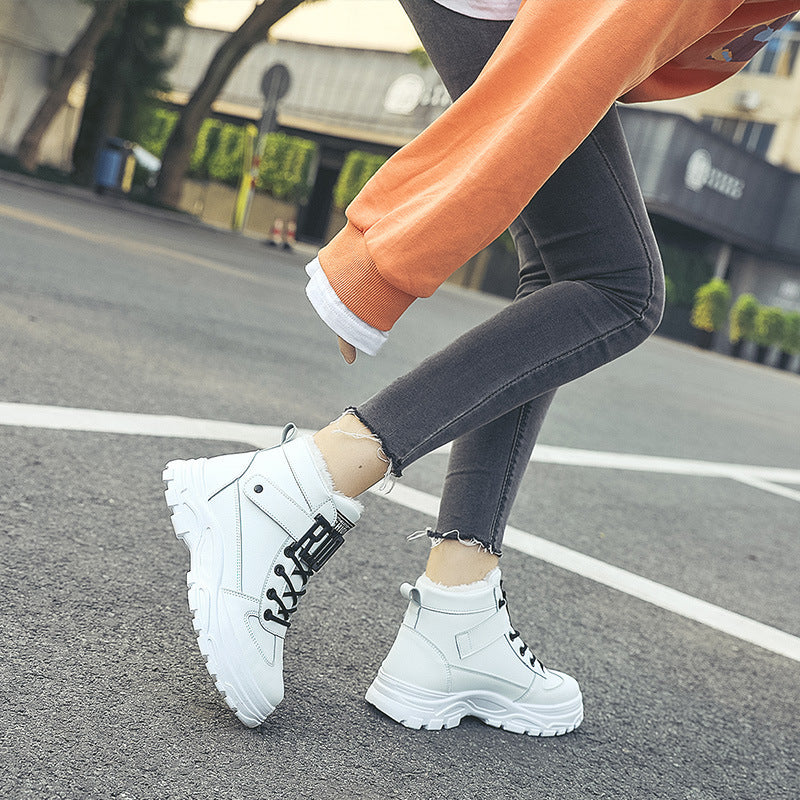 Chaussures décontractées plates en coton tendance pour étudiantes