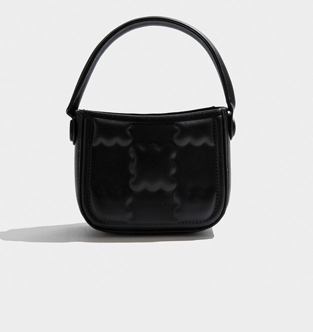 Sac carré en PU pour femme avec fermeture magnétique et bandoulière unique