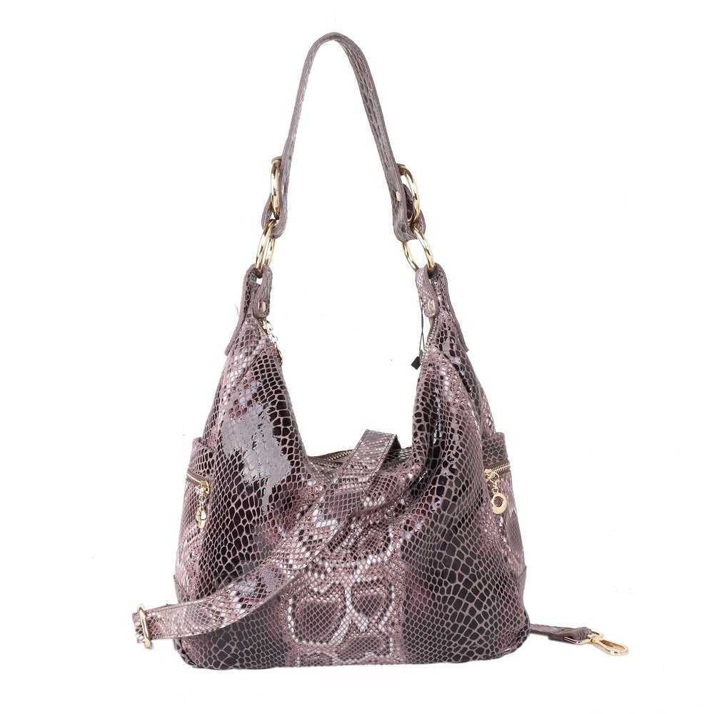 Women's Large Capacity Genuine Leather Crossbody Shoulder Bag 29x10x26