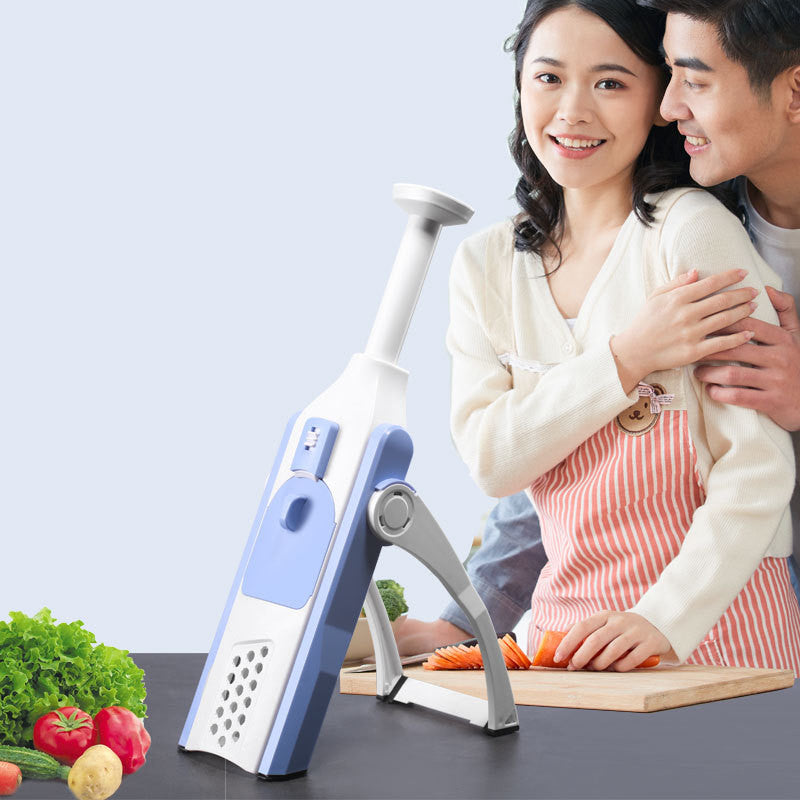 Multifunctional Vegetable Slicer Cutter Chopper Grater Kitchen Tool with Stainless Steel Blades