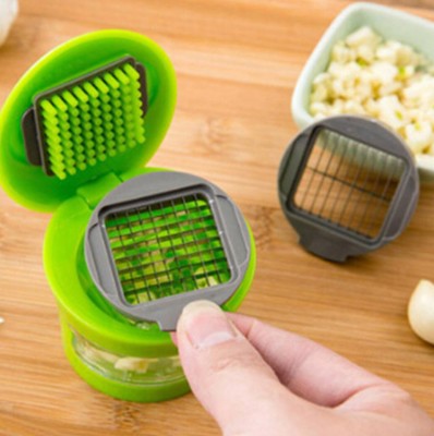Multifunction Manual Garlic Crusher & Vegetable Chopper with Storage Container
