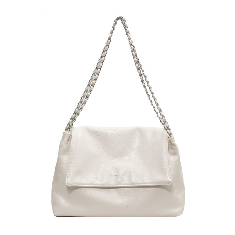 PU Soft Leather Large Capacity Underarm Chain Shoulder Bag