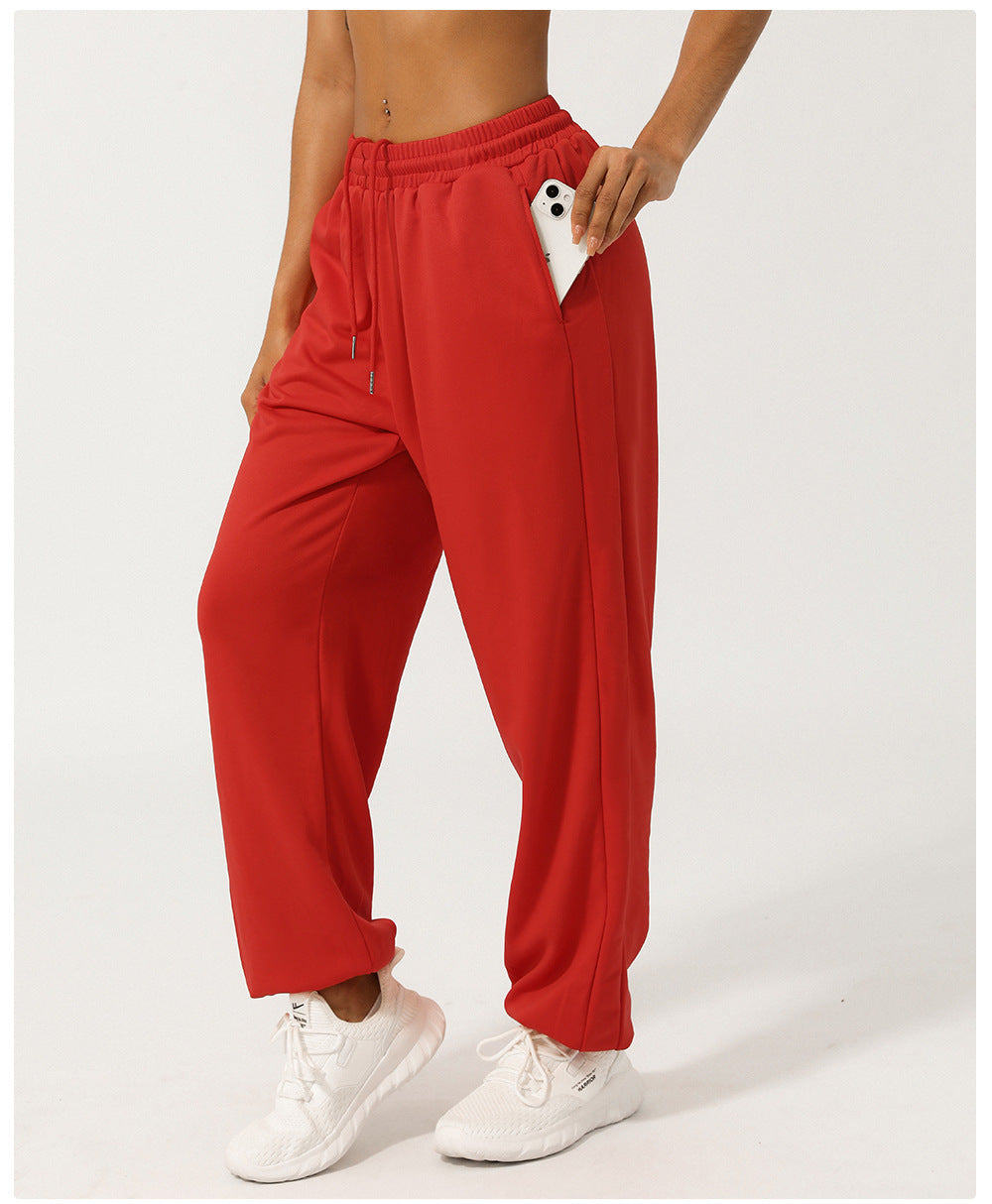 European And American Loose Tappered Track Sweatpants