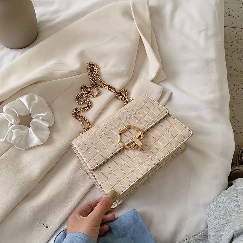 Western Style PU One Shoulder Small Square Messenger Bag