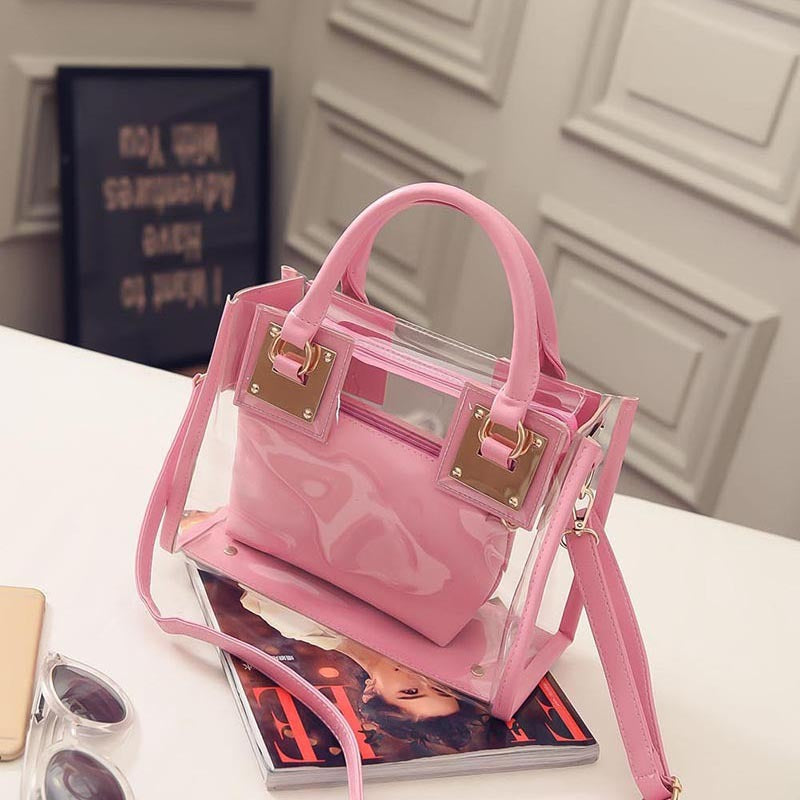 Sac transparent en PVC « Mère et enfant » 20x26x12cm
