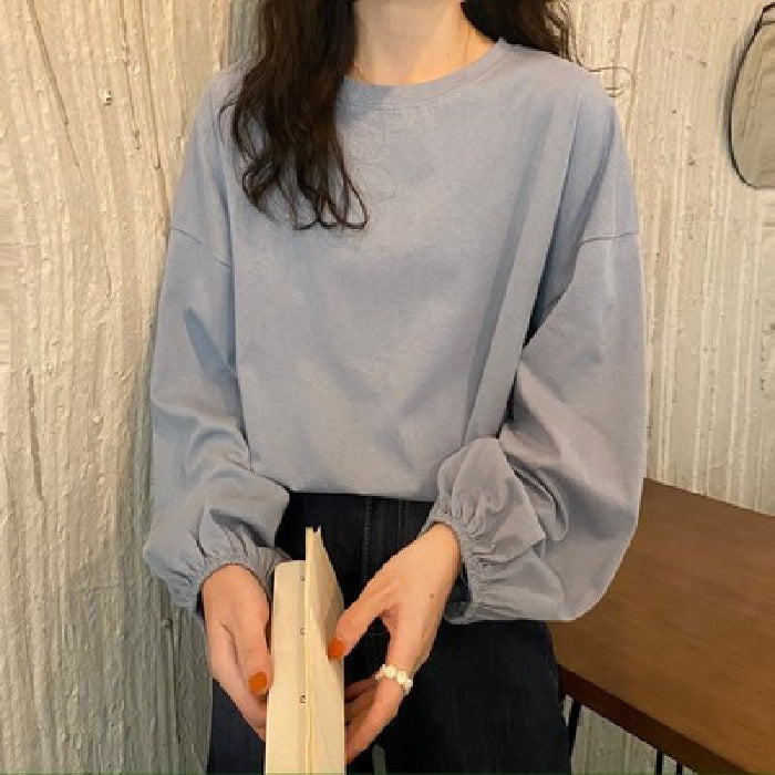 Slimming Lantern Sleeve Sweater Pullover