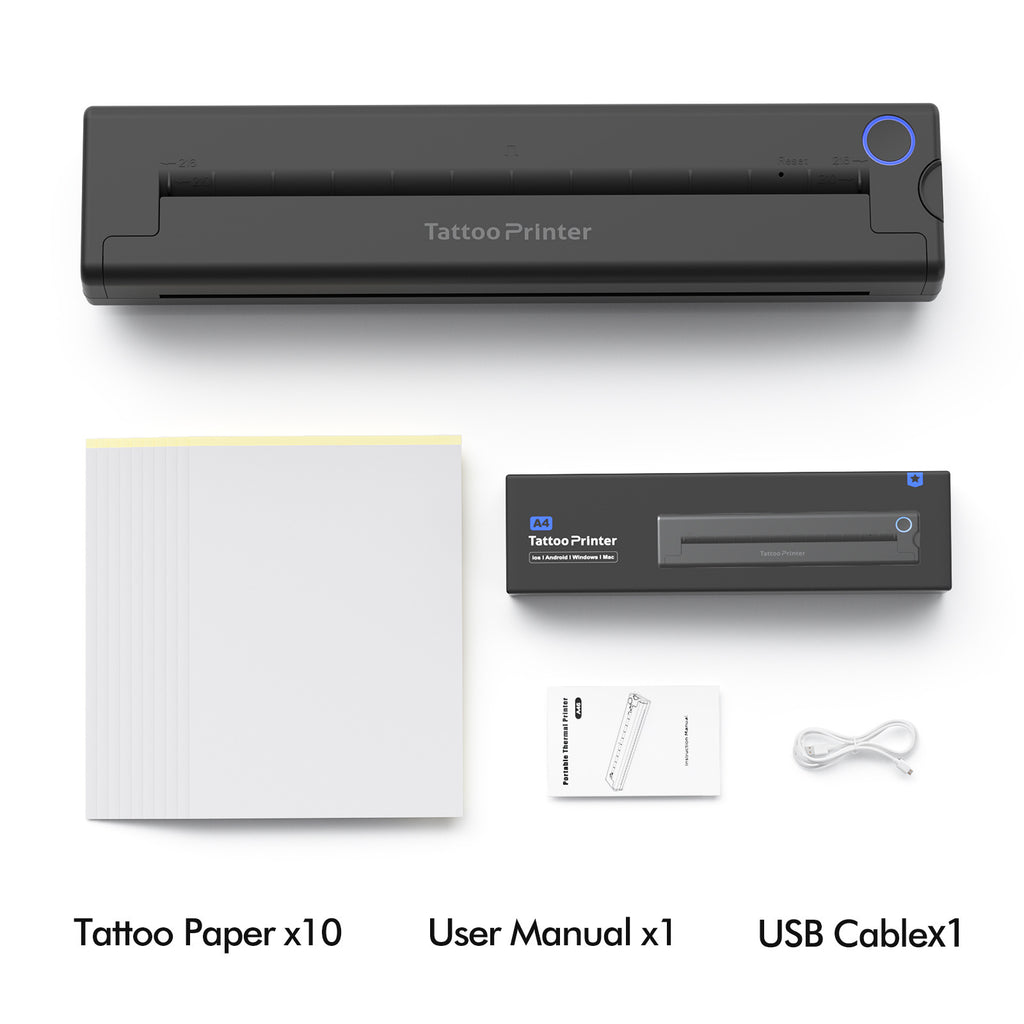 Bluetooth Thermal Tattoo Printer for Mobile Phones with USB Interface