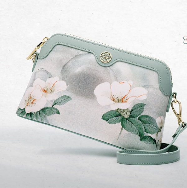 Light Green Silk Handbag for Teacher Sister Aunt Grandma