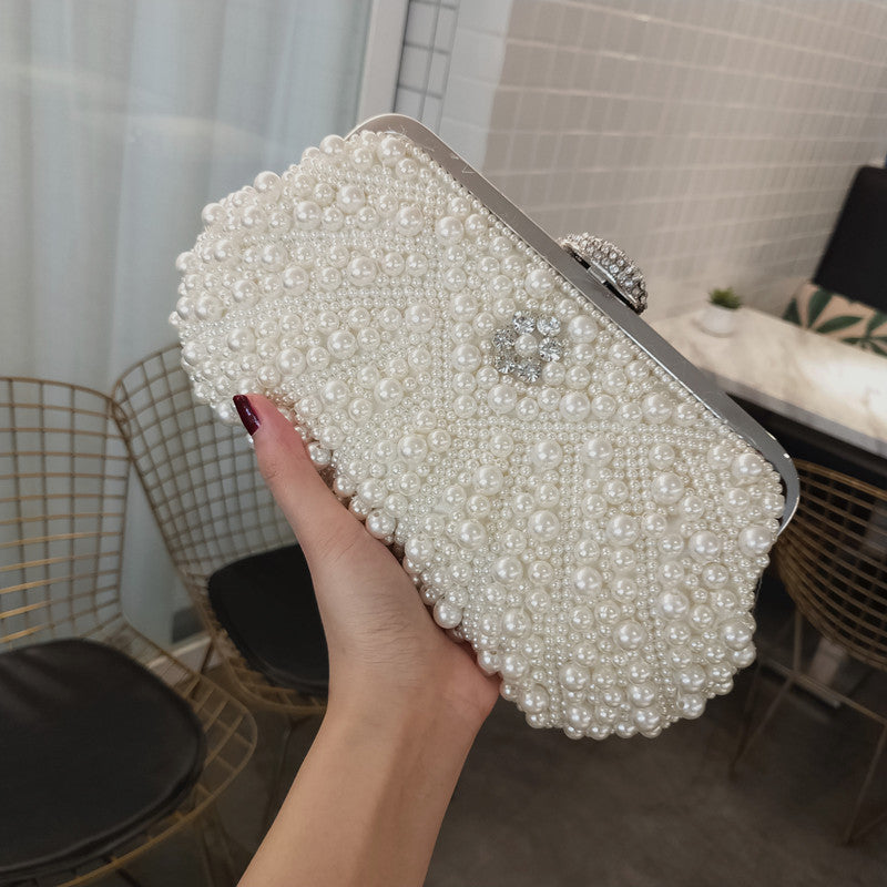 Banquet Pearl Beaded Cheongsam Dumpling Clutch