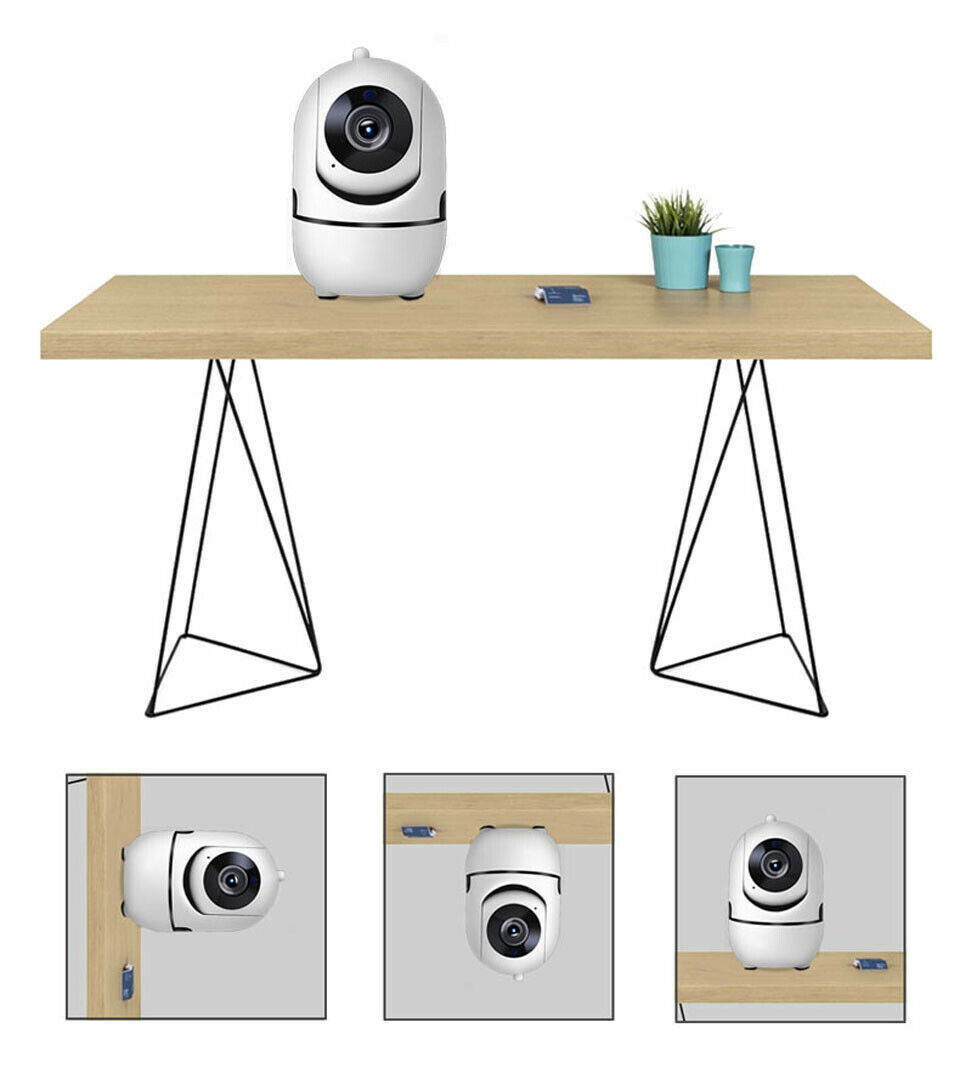 HD 1080P WiFi Wireless CCTV IP Camera with Night Vision & 360° Pan Home Security Monitor