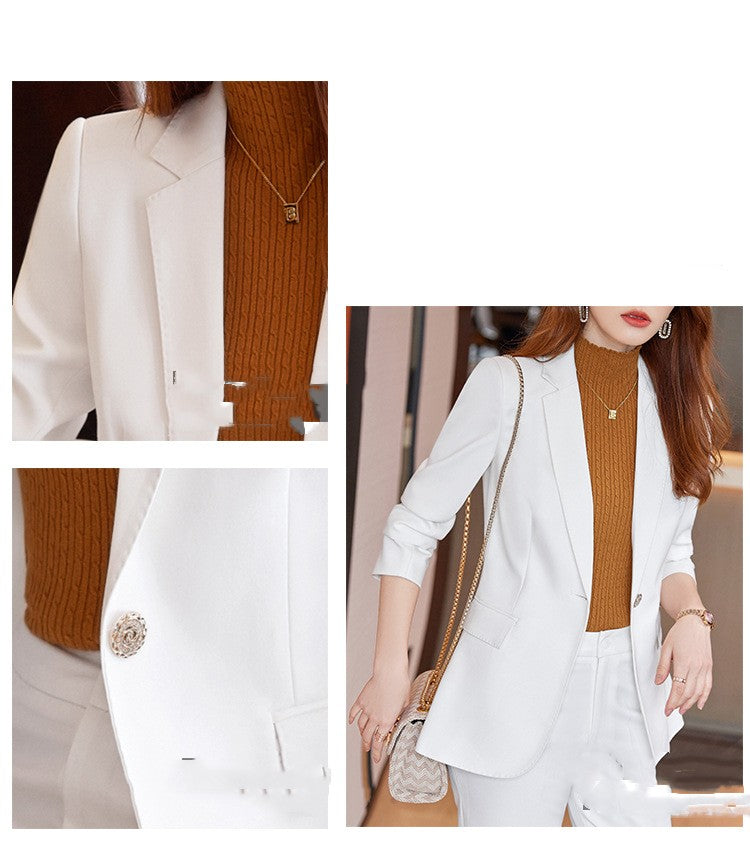 Autumn Winter Women's Professional President's Formal Suit Dress