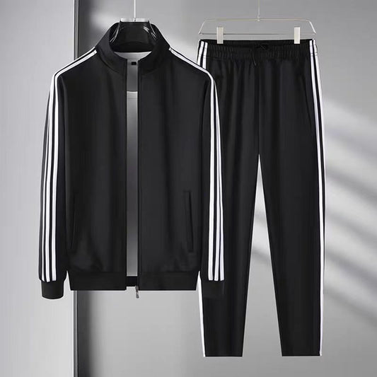 Navy Blue Long Sleeve Cardigan Suit Men's & Women's