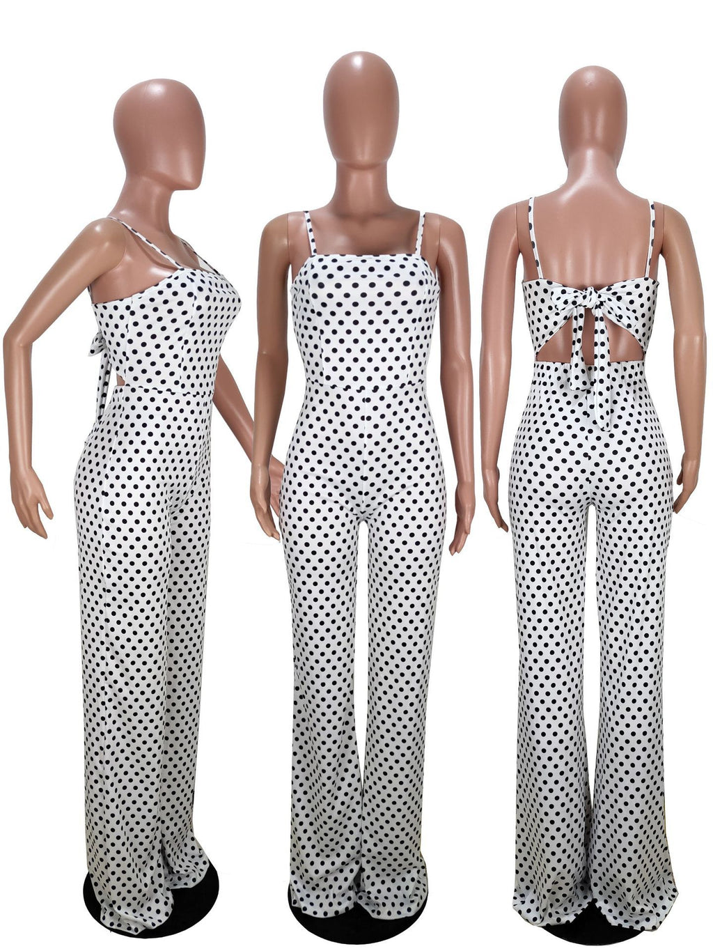 Blotted Print Wrap Chest Loose Jumpsuit Overalls