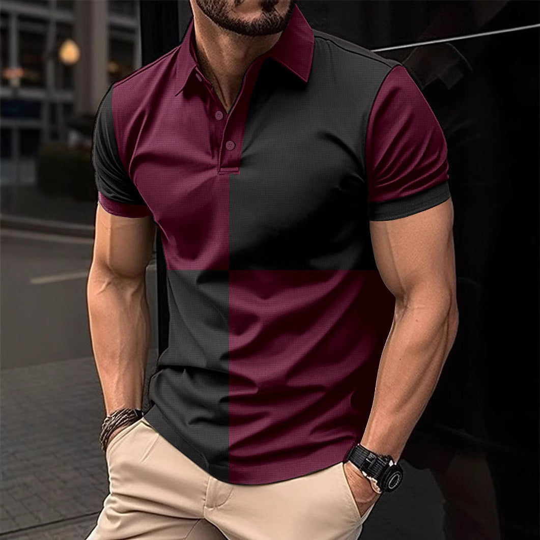 Casual Sports Short Sleeve Polo Shirt Men Clothing