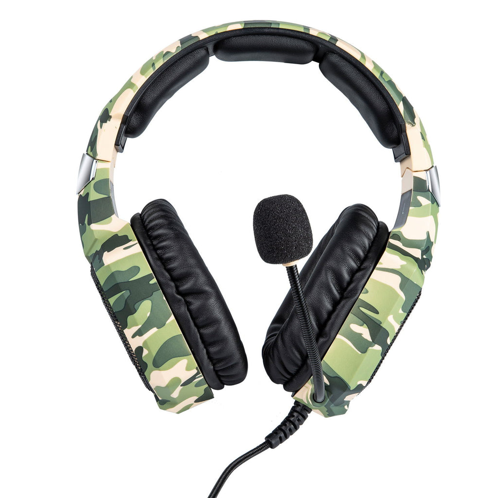 Camouflage Headphones with 3.5mm Plug for PS4, Xbox One, iPhone & iPad