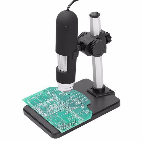 Caméra microscope USB avec grossissement 1000X, 8 lumières LED et résolution 640x480