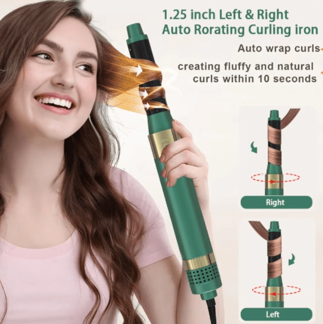 MULLINER 4-in-1 1200W Hair Dryer Brush with Ionic Technology and Interchangeable Heads