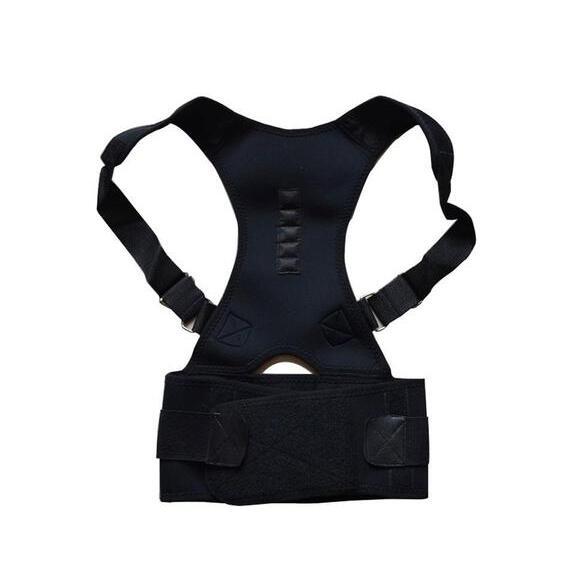 Posture Support Spine Brace Corrector - Black & Beige, S-XXL