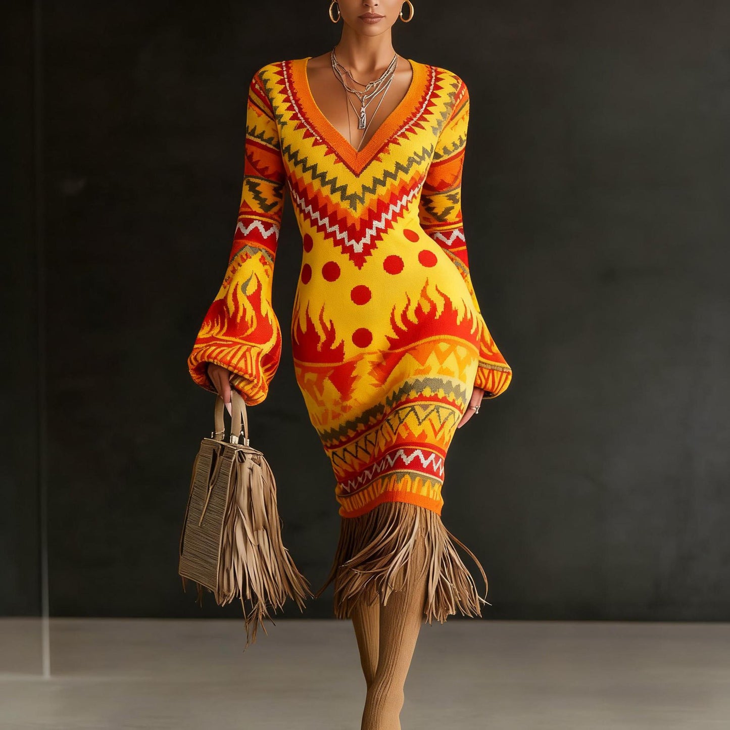 Robes pull en maille créatives pour femmes