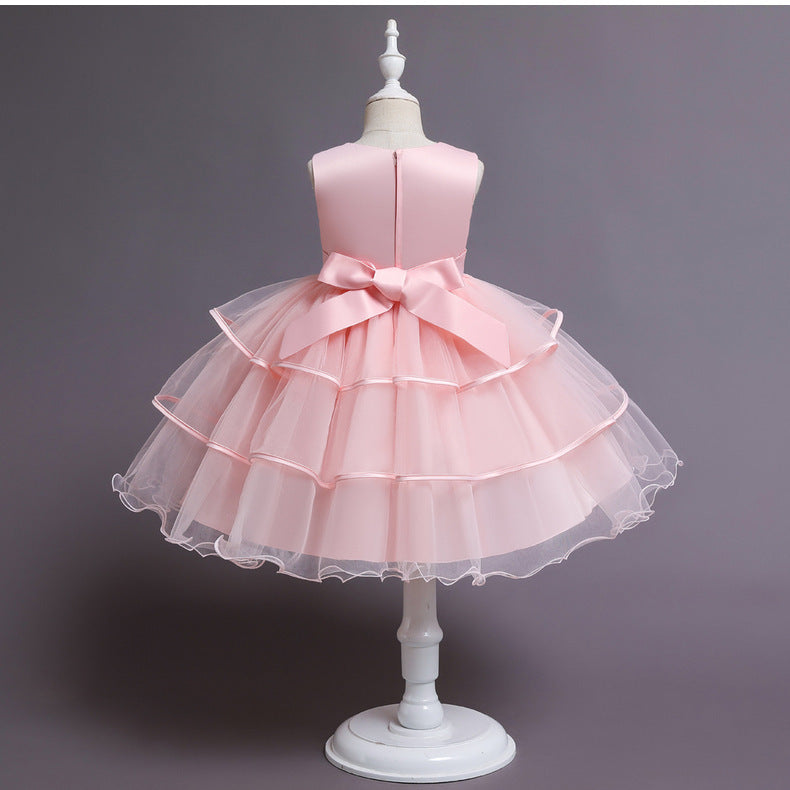 Personalized Girls' Short Princess Dress in Multiple Colors