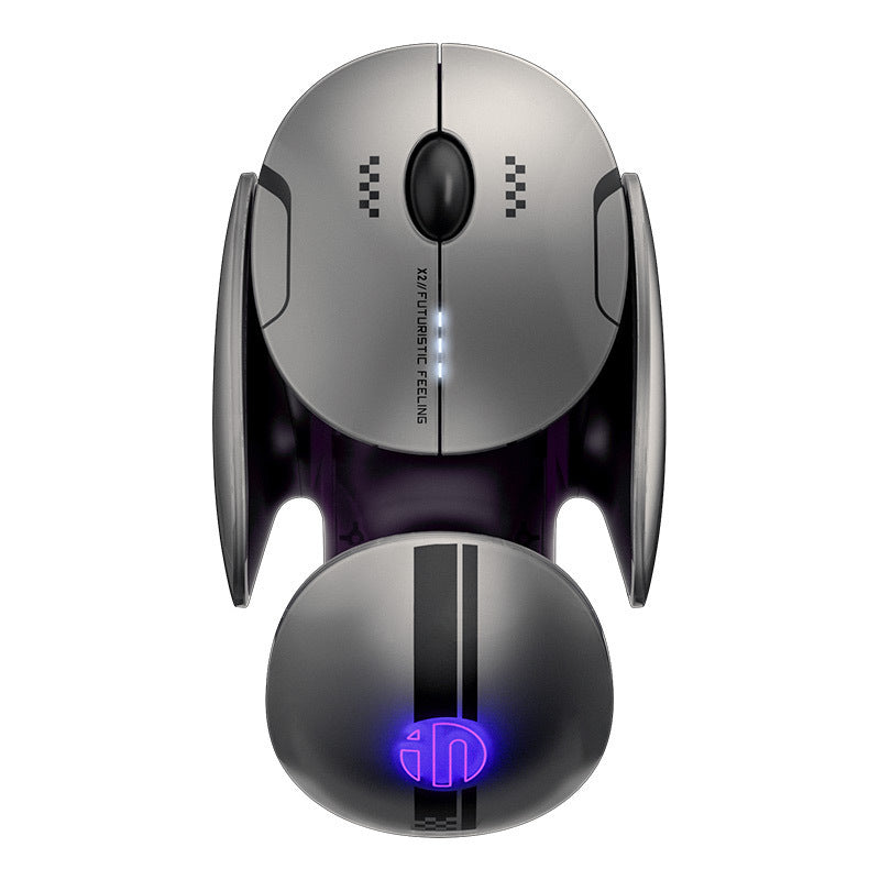 Bluetooth Wireless Three-Mode Mute Mouse USB Laptop Compatible
