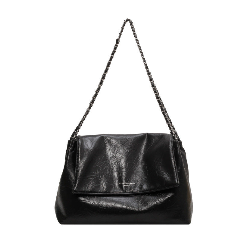 PU Soft Leather Large Capacity Underarm Chain Shoulder Bag