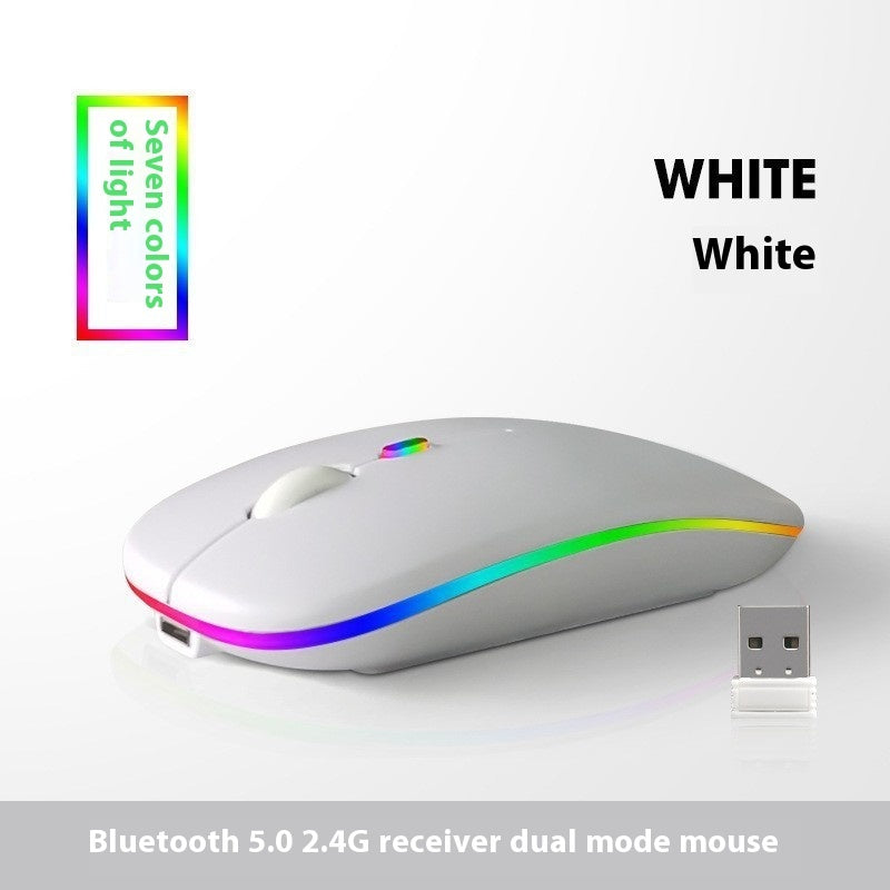 Glowing Bluetooth Self-Charging Mute Mouse