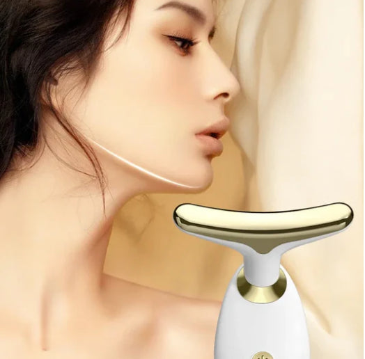 Facial Vibration Massage Neck Wrinkle Remover with Infrared Light