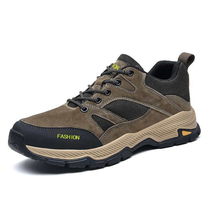 Chaussures de randonnée pour hommes à plateforme basse, respirantes, en maille PU