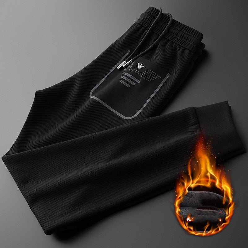 Twill Stretch White Sweatpants for Men