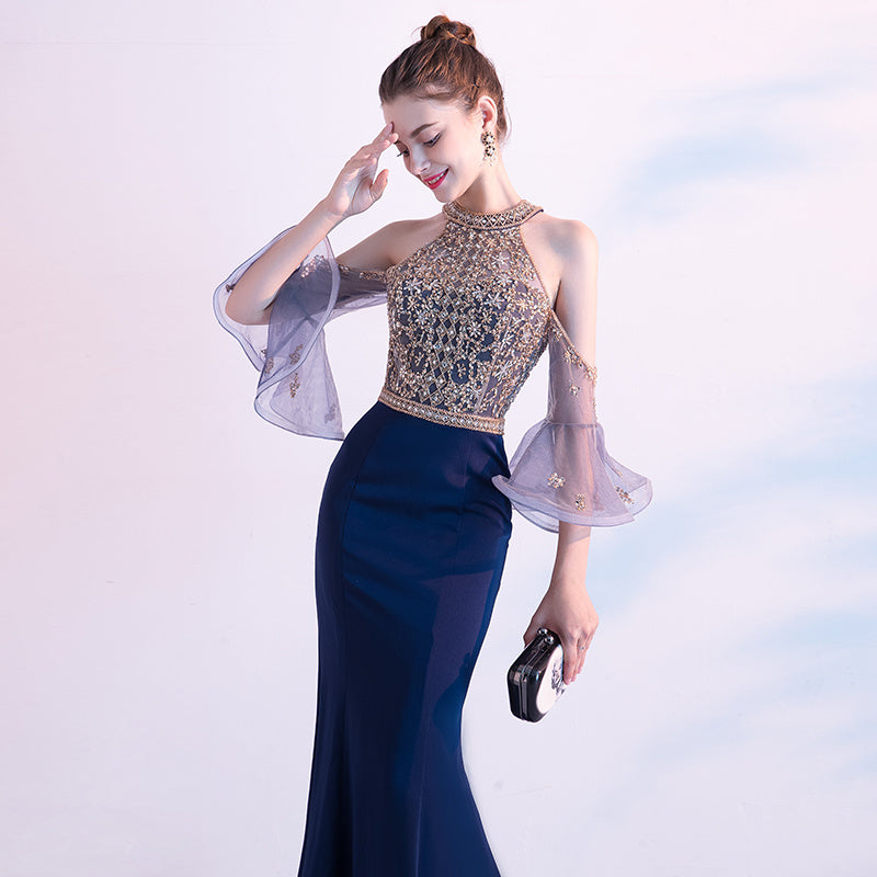 High Quality Textured Luxury Evening Dress For Women