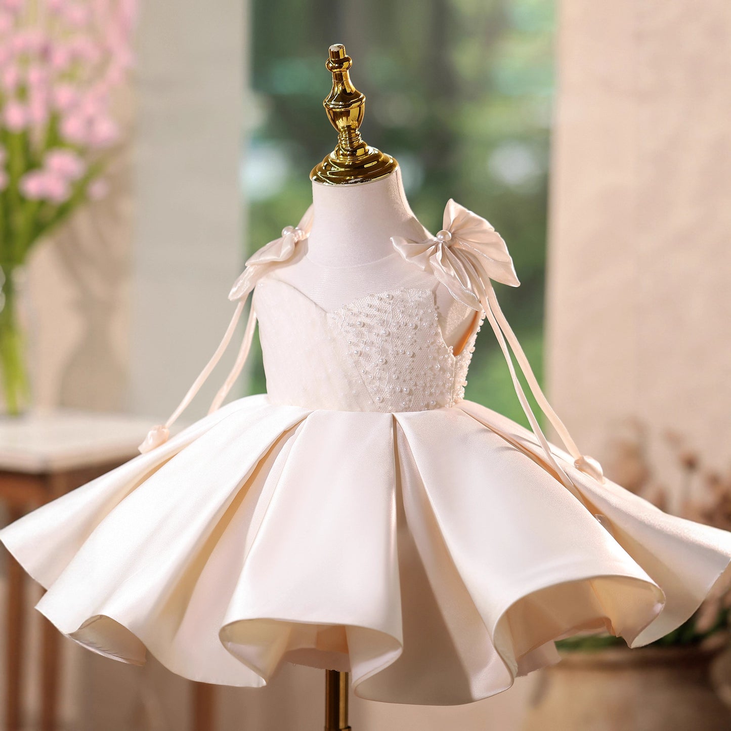 Girls' Piano Playing Dress With High Sense Of Beauty Wedding Pettiskirt