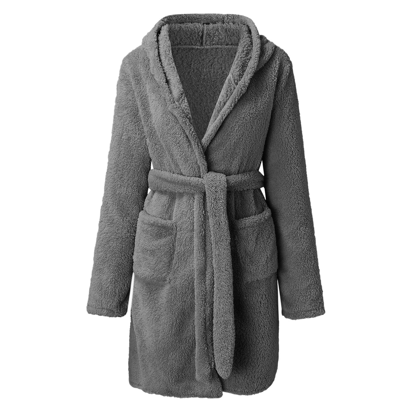 Coral Velvet Thickened Warm Winter Nightgown for Women Cute Duck Pajamas Lounger