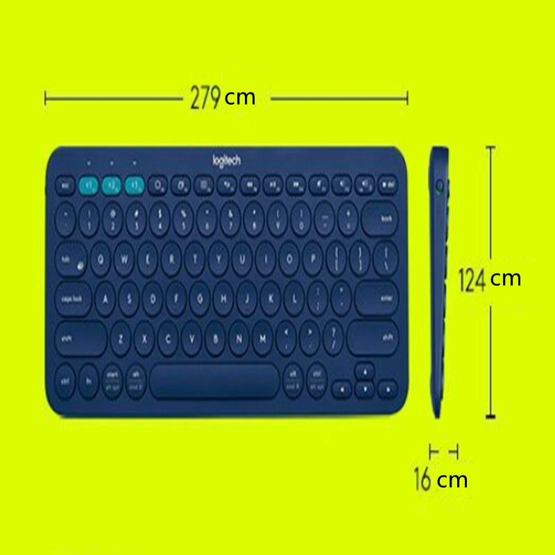 Bluetooth Wireless Keyboard for Mobile, Tablet & Notebook - Universal, ABS, 30x14x3cm, Multi-Color