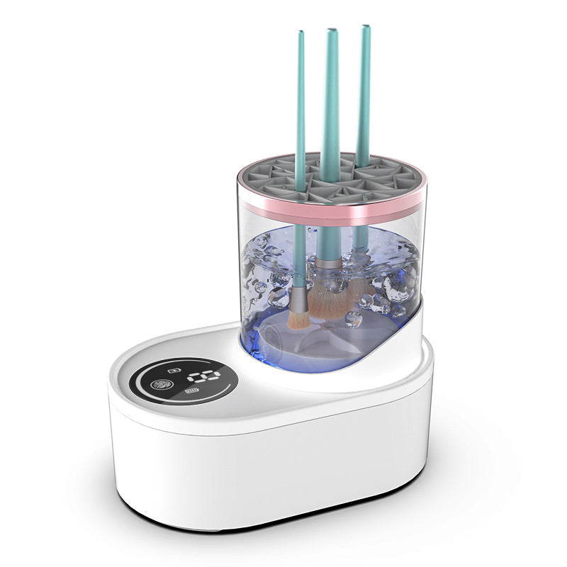 Nettoyant automatique rechargeable pour pinceaux de maquillage avec fonction de séchage et de désinfection