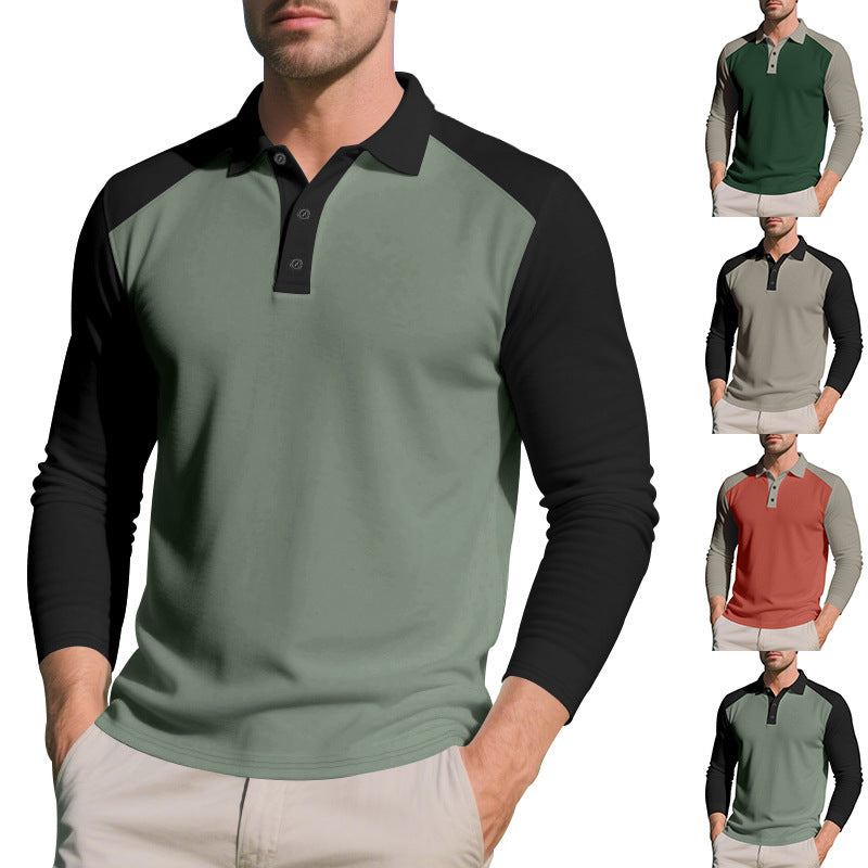 Golf Lapel Long-Sleeve Bottoming Shirt