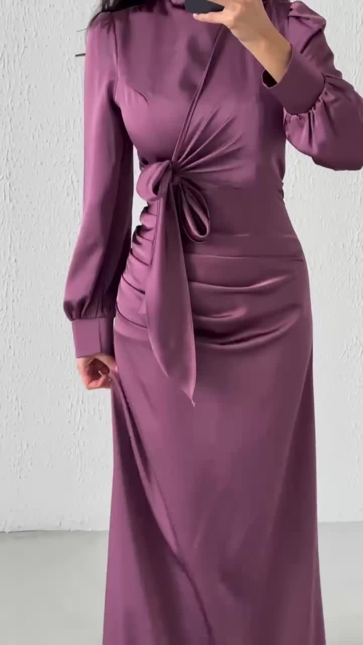 Robe moulante taille haute