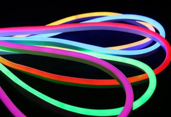 Lumière néon LED en acrylique en forme de montagne, atmosphère de lever de soleil