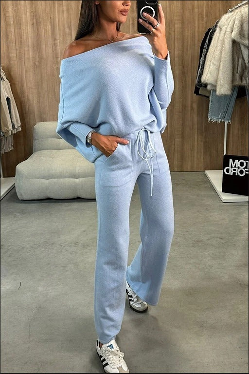 Temperament Casual Two-Piece Suit for Women in Polyester