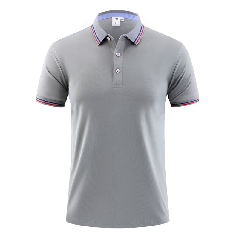 أفرول بولو مخطط من حرير الثلج الصيفي